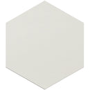 Chiffon White 8x9 Matte Hexagon Porcelain Tile (25 pack, 9.93 sq ft/case)