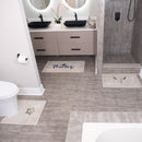 US States Texas Design 3 Piece Bathroom Rugs Set | Beige