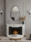 Black Asymmetrical Mirror - Aesthetic Wall Mirror