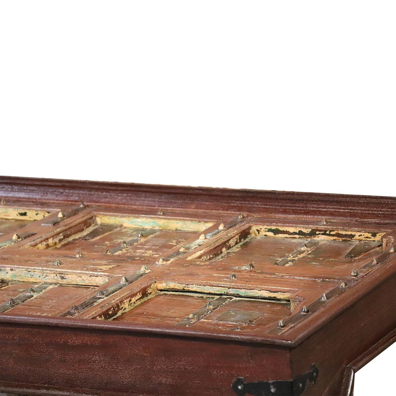 1900s Antique Door Top Solid Wood Dining Table