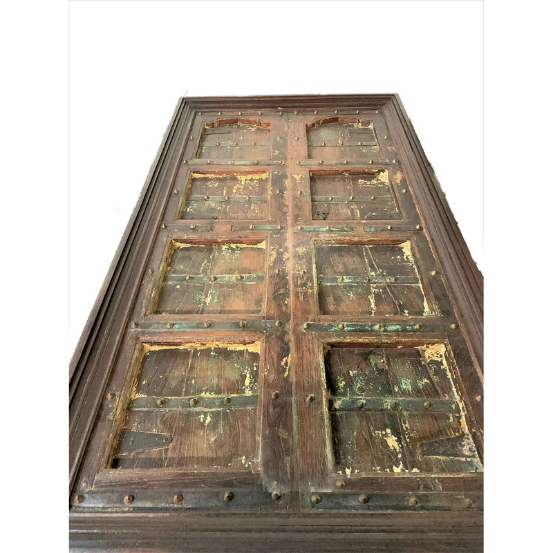 1900s Antique Door Top Solid Wood Dining Table