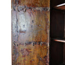 1900s Arched Antique Teak Wood Door Armoire