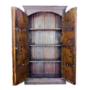 1900s Arched Antique Teak Wood Door Armoire