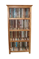 4 Shelves Reclaimed Wood Display Bookcase