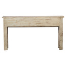 Farmhouse Style Hand Carved Solid Wood Spindles Distressed Sofa Table