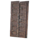 1800s Antique Teak Wood Carved Indian Door