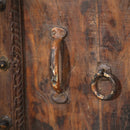 1900s Antique Rustic Teak Wood Door With Frame