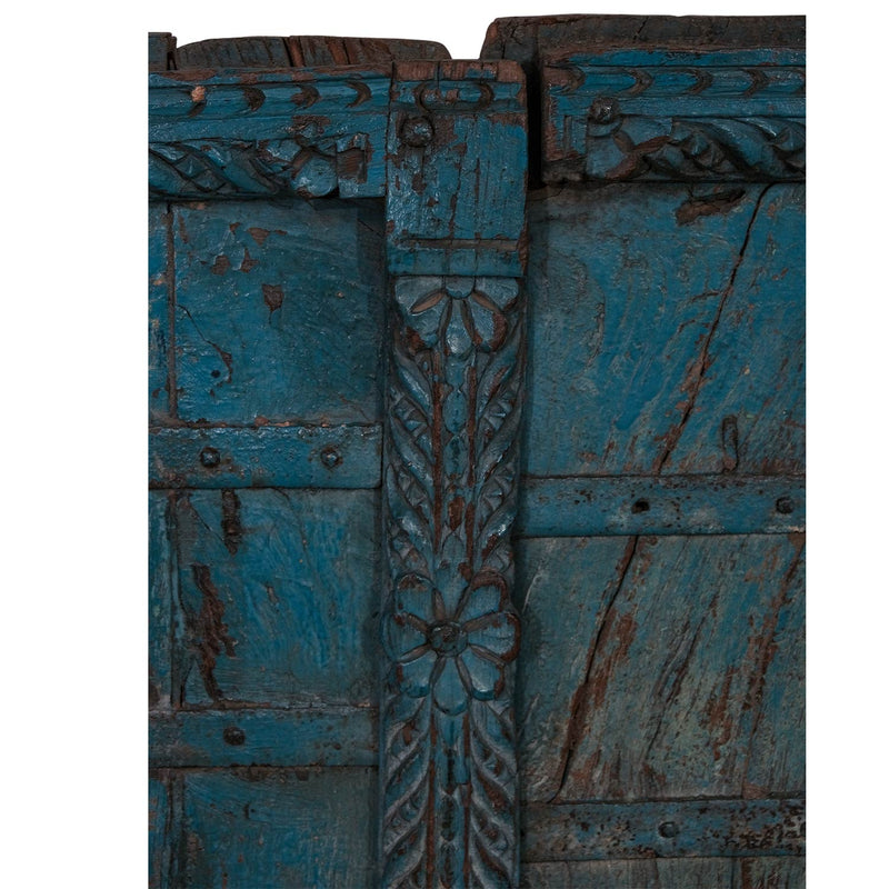 1900s Vintage Distressed 28" Tall Window Shutter Wall Art