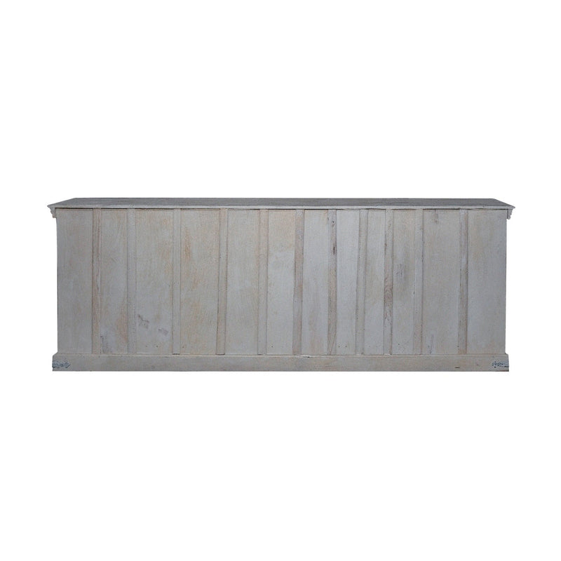 1900s Antique Door Repurposed 105" Long Sideboard Credenza