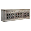 1800s Antique Door 131 Inches Extra Long Solid Wood Sideboard