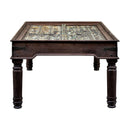 1800s Teak Wood Door 8- Seater Dining Table With Colored Patina