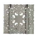 24" Square Lattice Carved Solid Wood Wall Panel