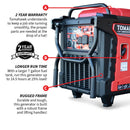 10,500 Watt Inverter Generator Electric Start Super Quiet Portable Gas Power Professional Use by Tomahawk Power