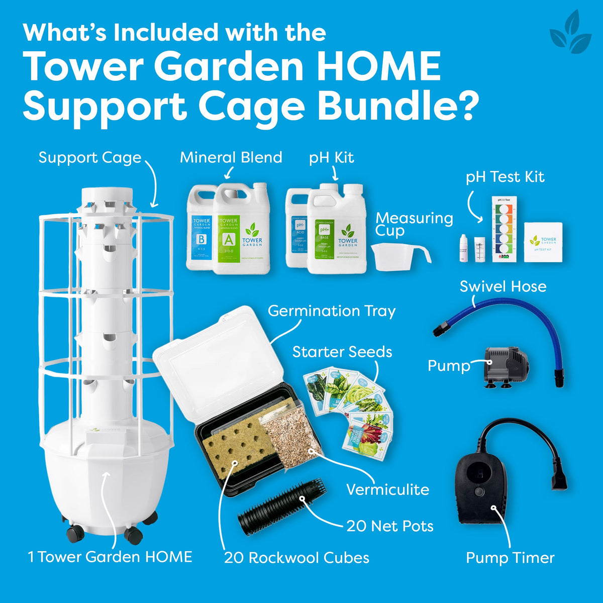 Tower Garden HOME with Support Cage Bundle, photo 2 of 5