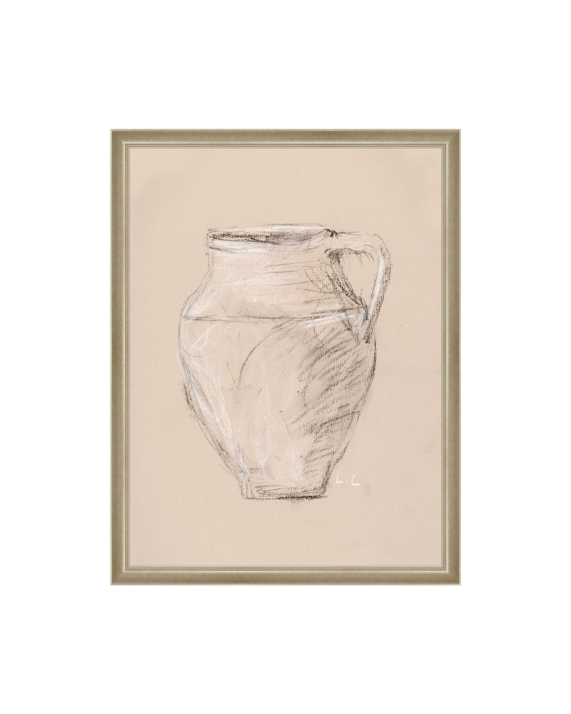 Vase Drawing Sepia
