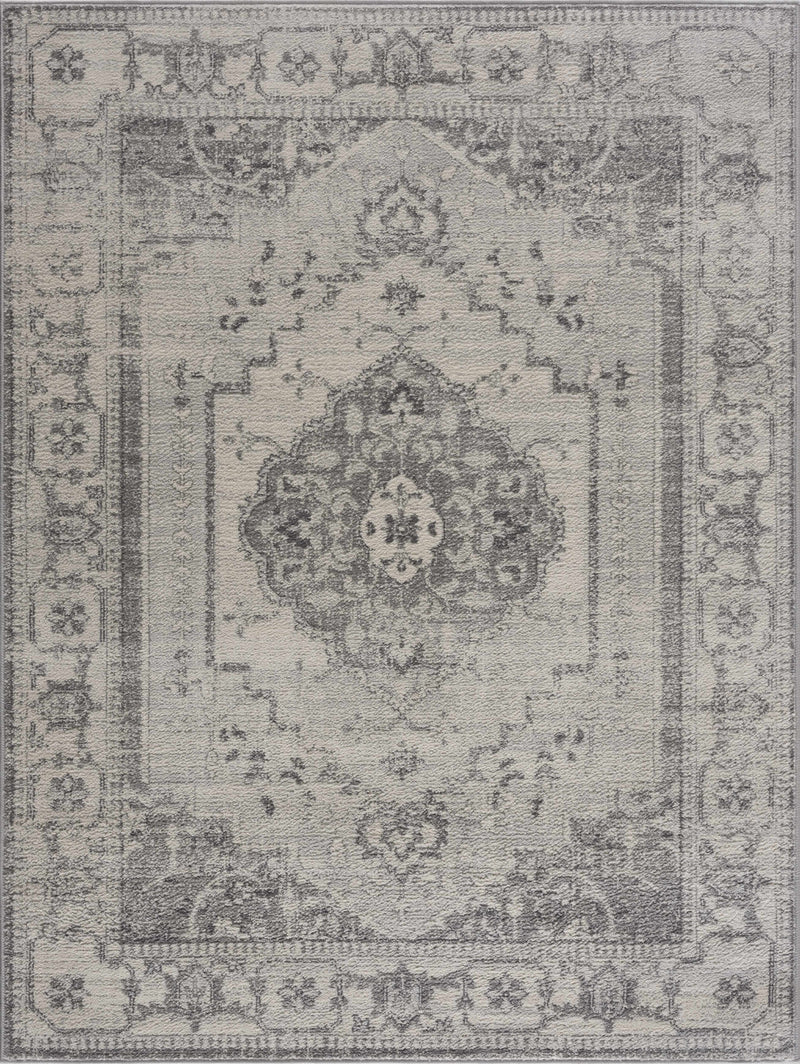 Hauteloom TGS2315 Ivory & Gray Medallion Rug