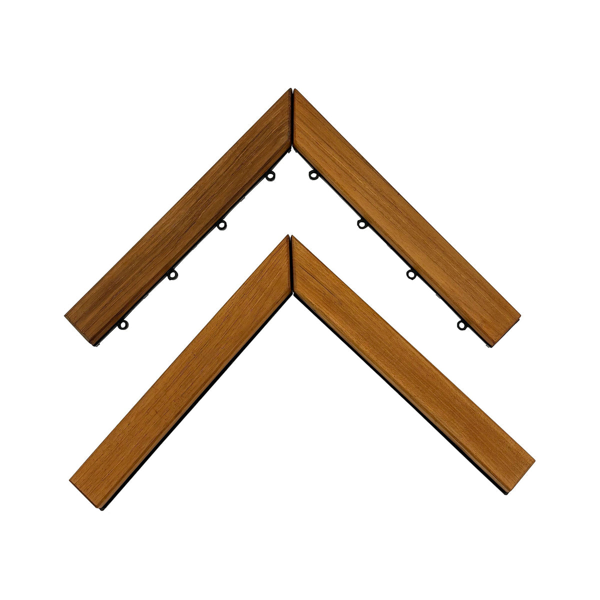 Teak Interlocking Tile End Pieces (Loop, Pin or Corner), photo 6 of 9