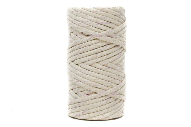 SPARKLING TINY SPOOLS - SOFT COTTON CORD ZERO WASTE 4 MM 1 STRAND