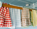 Ember Ruffled Gingham Dish Towel by Galley & Fen