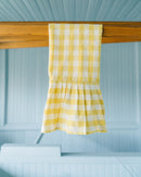 Yellow Gingham Ruffled Dish Towel by Galley & Fen