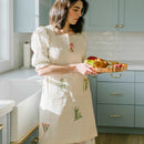 Botanical Embroidered Apron by Galley & Fen
