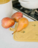 Yellow Embroidered Pot Holder by Galley & Fen
