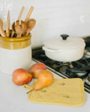 Yellow Embroidered Pot Holder by Galley & Fen