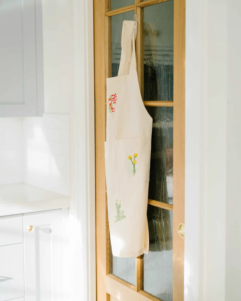 Botanical Embroidered Apron, photo 4 of 16