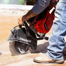 14" Concrete Saw 74cc Handheld Cut-Off Saw 5" Cutting Depth Gas Powered Water Cooling System Commercial Concrete Cutter for Asphalt Masonry Rebar & Roadwork
