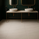 Bianco Dolomiti Honed Marble Tile