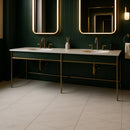 Bianco Dolomiti Honed Marble Tile