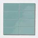 Sage Glossy Subway Ceramic Tile