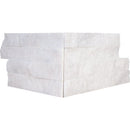 Carrara T Rock Face Corner Marble Ledger Panel