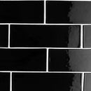 Midnight Glossy Subway Ceramic Tile