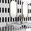 Midnight Glossy Subway Ceramic Tile