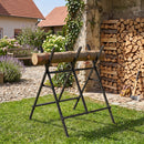 Folding Log Saw Horse with Anti-Slip Design - 220 lbs Capacity