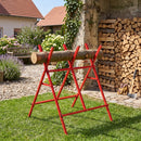 Folding Log Saw Horse with Anti-Slip Design - 220 lbs Capacity