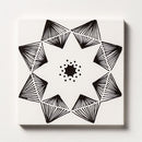 Black Diamonds Glossy Ceramic Tile