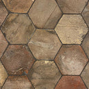 Regenerado Natural Hexagon Terracotta Tile