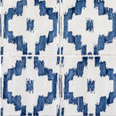 Ikat Crackled Ceramic Tile