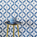 Ikat Crackled Ceramic Tile