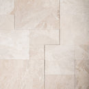 Royal Beige Leather French Pattern Marble Pavers