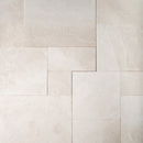 Vanilla Shadow Leather French Pattern Marble Pavers