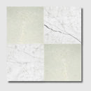 Italian Carrara, Ming Green Polished Checkerboard Pattern Marble Tile