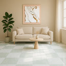 Ming Green, Thassos Extra Polished Checkerboard Pattern Marble Tile