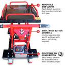 Electric Hydraulic Lift Table – 600 lb, 59 in. Extension Portable Powered Scissor Lift Cart for Warehouses, Shops & Material Handling by Tomahawk Power