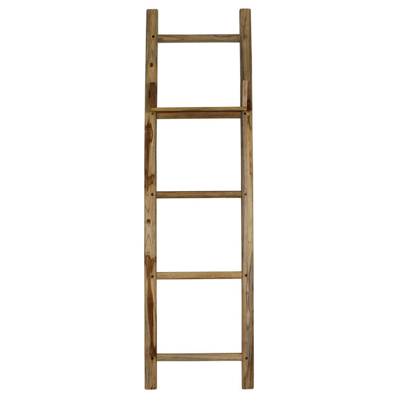 Haussmann® Teak Teak Towel Ladder 18 x 64 in H Adj Shelf Teak Oil