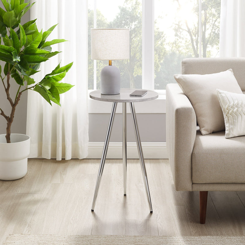 Tilly 16" 3-Leg Glam Side Table