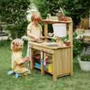Tiny Land® Mud Kitchen - DuoPlay Outdoor Play Kitchen for Kids