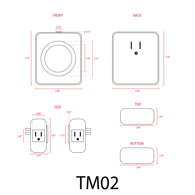 TM02 Plug In Timer Indoor Mechanical Clock for Garden Lights Transformers 24 Hour, photo 6 of 6